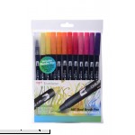 Tombow ABT Dual Brush Pen includes Blender Pen Sunset Colours Pack of 12